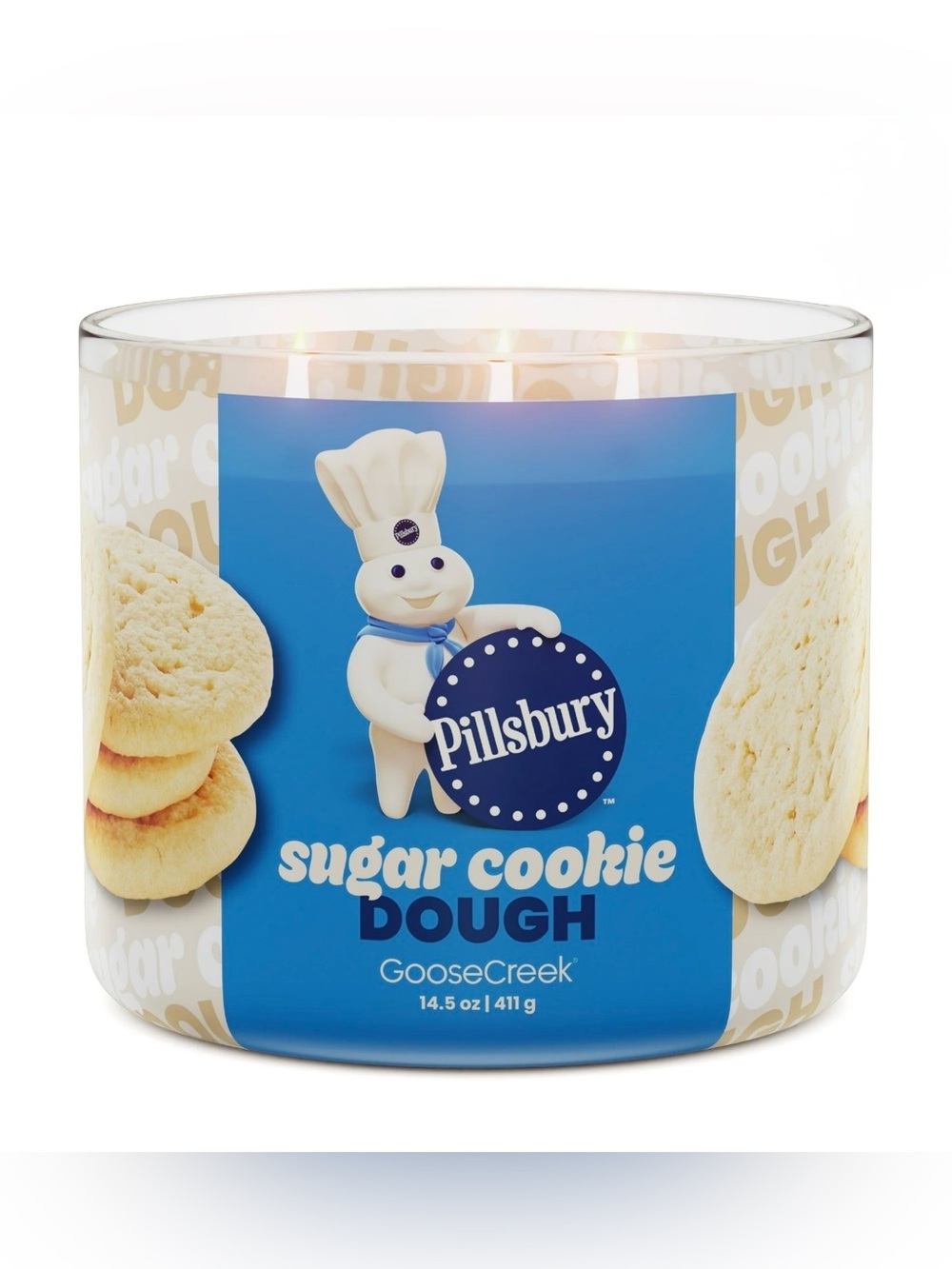 Goose Creek 3-Wick Pillsbury Sugar Cookie Dough Scented Jar Candle, 14.5oz
